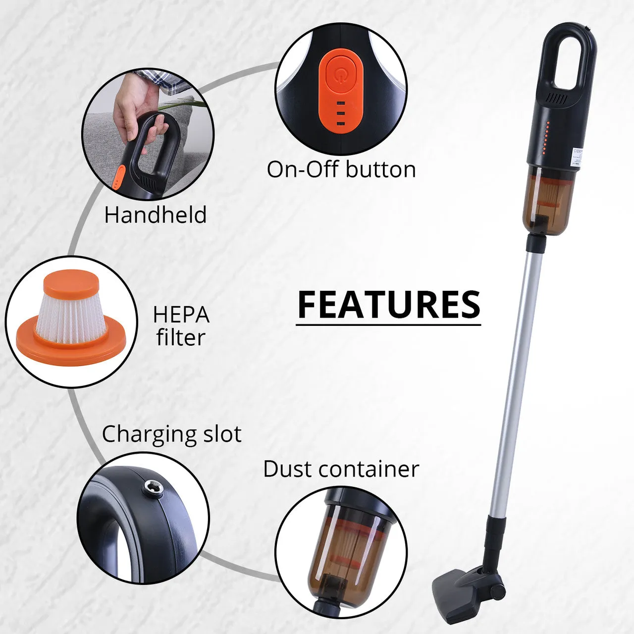 Portable Mini Handheld Wireless Vacuum Cleaner