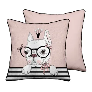 Puppy Princess Accent Throw Pillow 18 x 18 x 3 inches