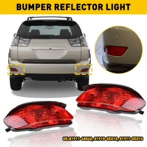 Rear Bumper Reflector Side Marker Light for 2004-2006 Lexus RX330, 2007-2009 Lexus RX350