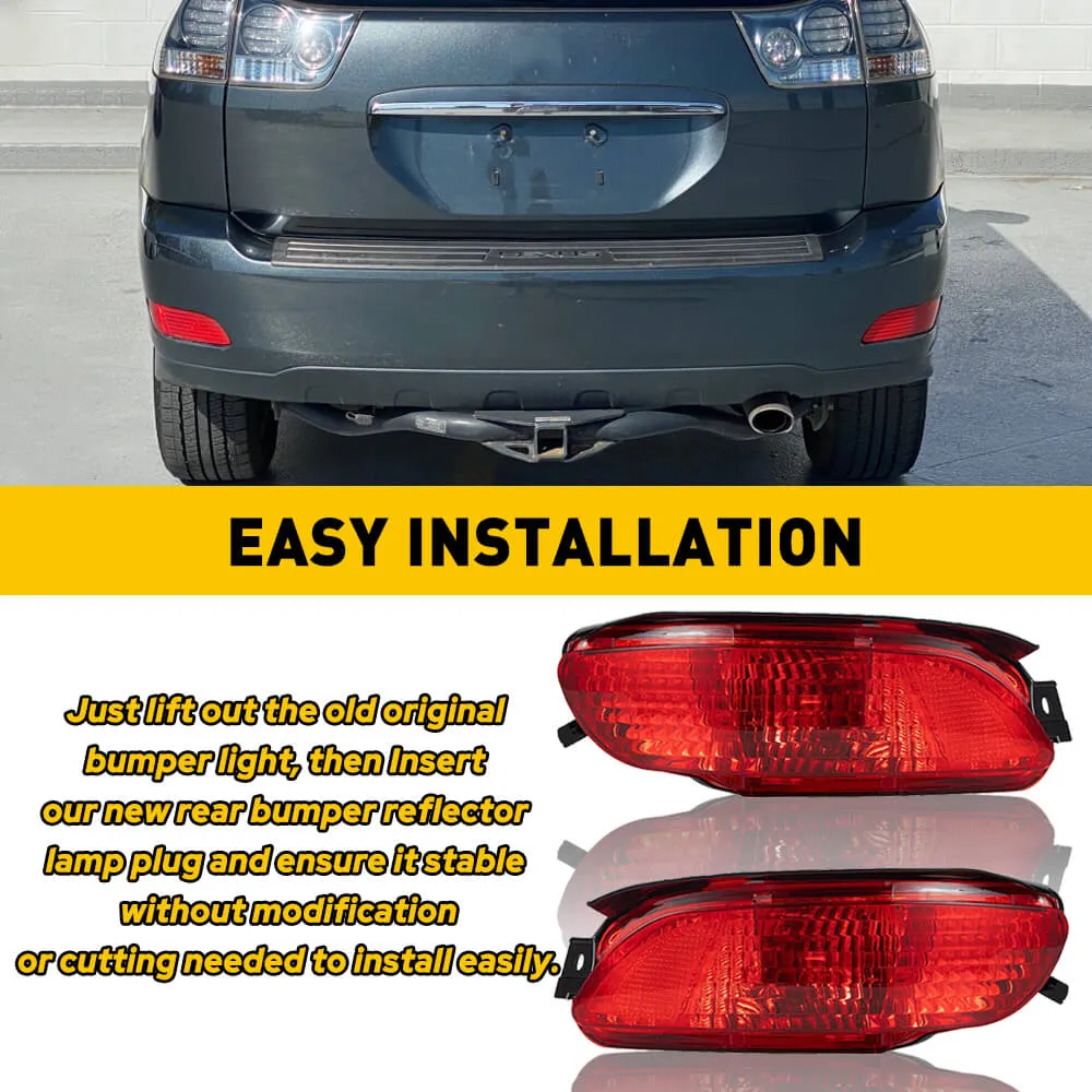 Rear Bumper Reflector Side Marker Light for 2004-2006 Lexus RX330, 2007-2009 Lexus RX350