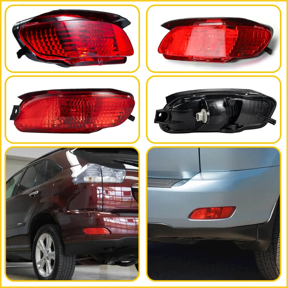 Rear Bumper Reflector Side Marker Light for 2004-2006 Lexus RX330, 2007-2009 Lexus RX350