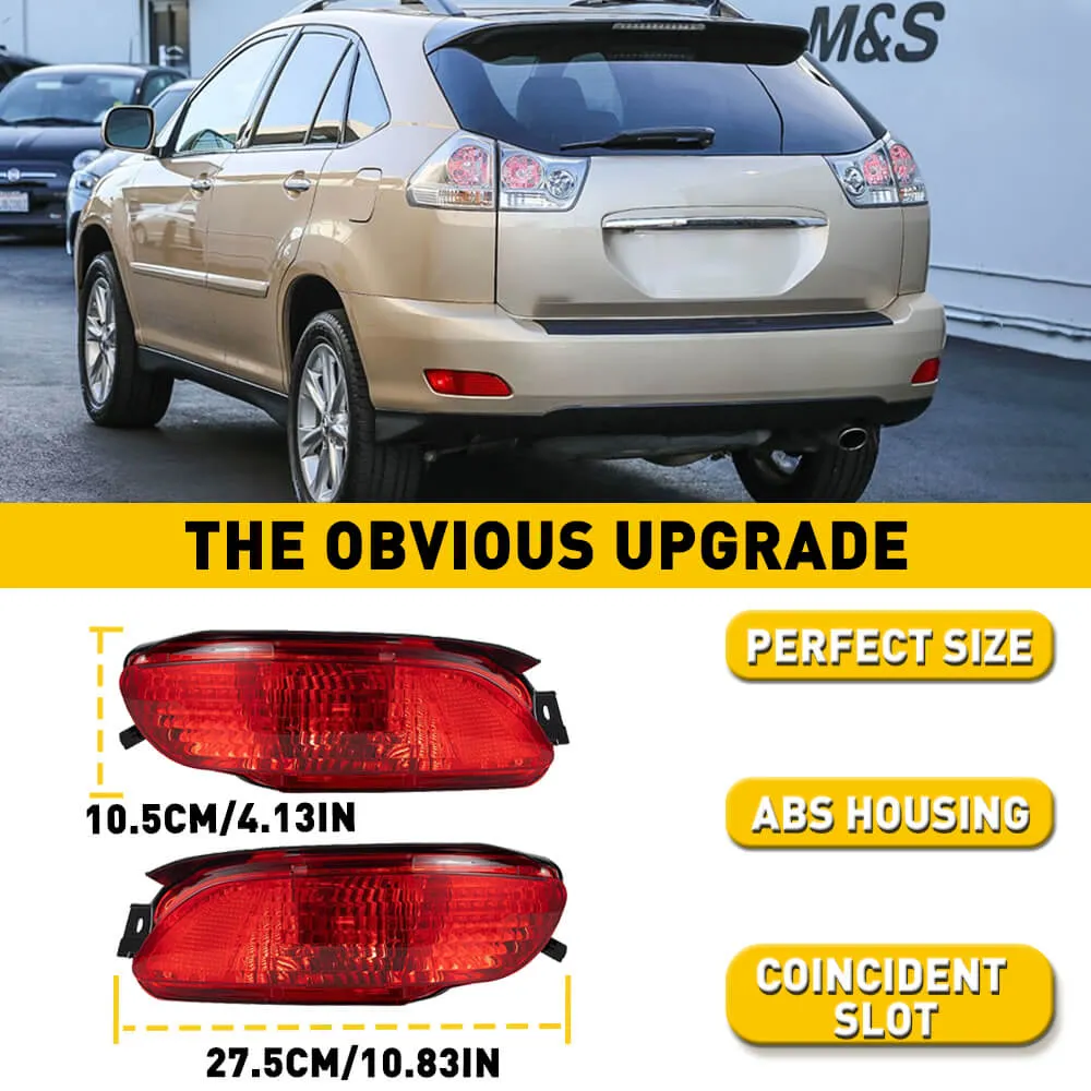 Rear Bumper Reflector Side Marker Light for 2004-2006 Lexus RX330, 2007-2009 Lexus RX350