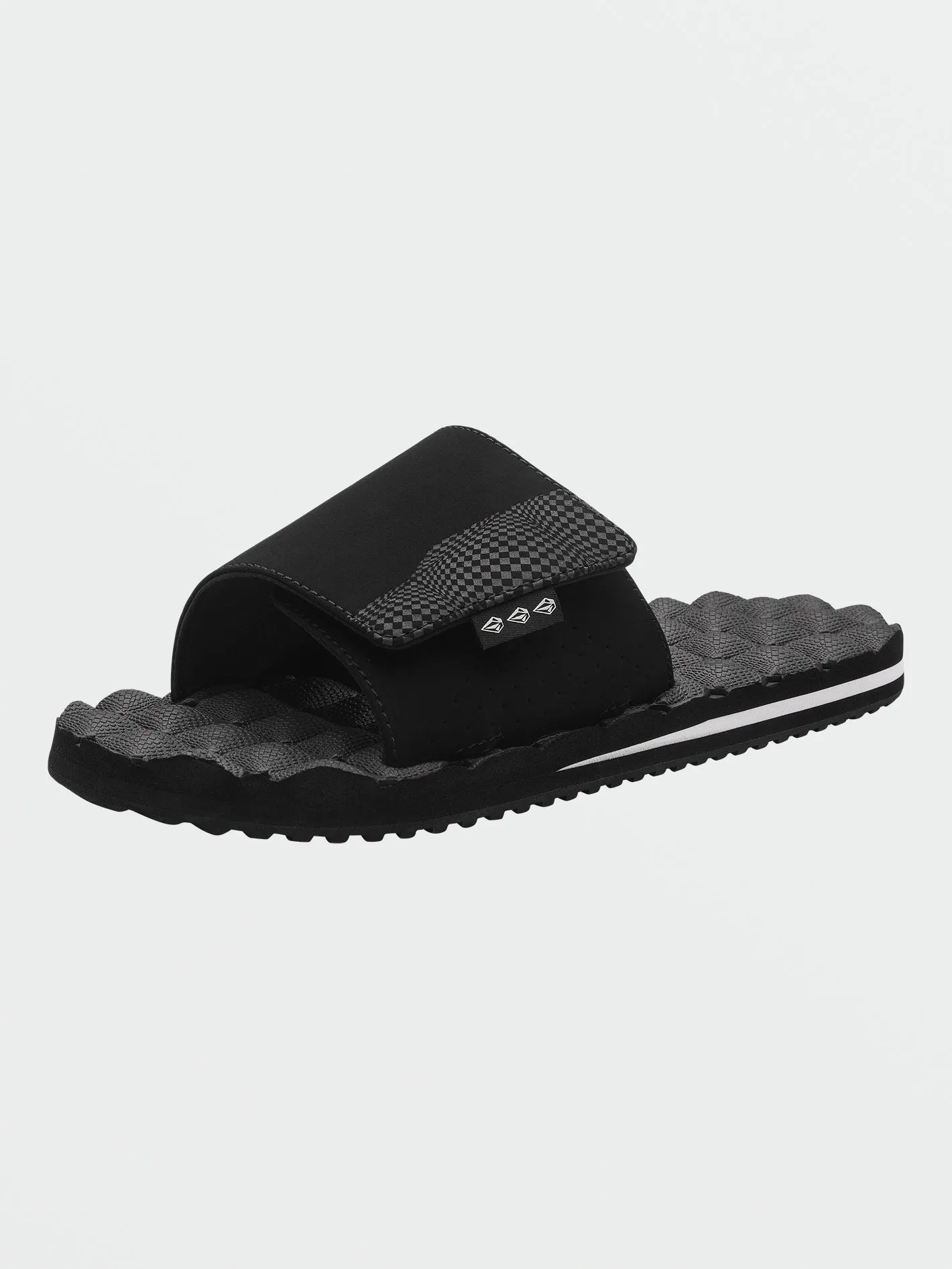 Recliner Slide Sandals - Black White