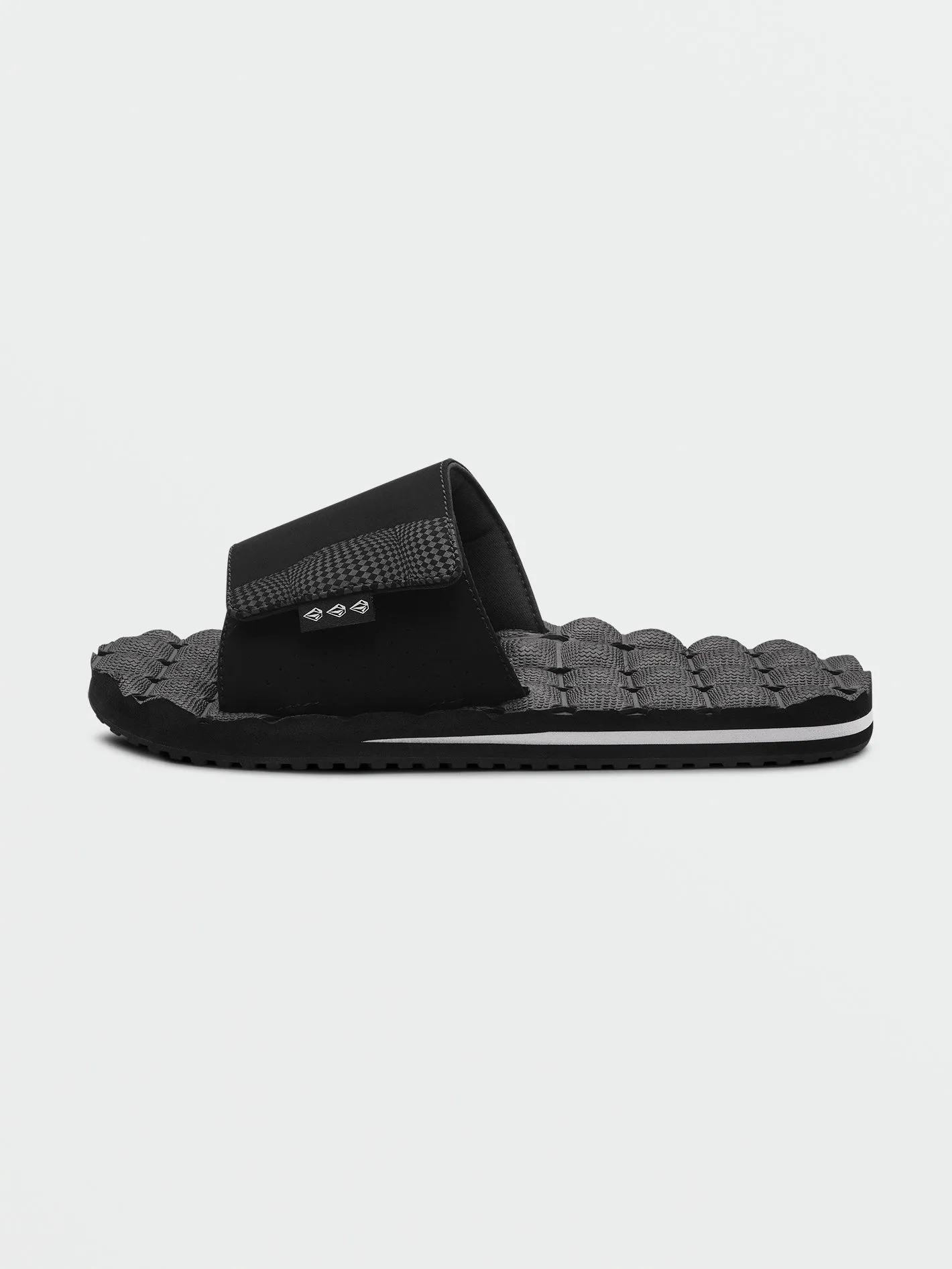 Recliner Slide Sandals - Black White