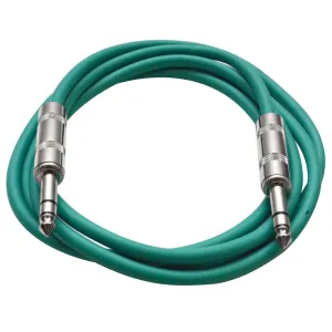 SATRX-6 - Green 6 Foot TRS Patch Cable