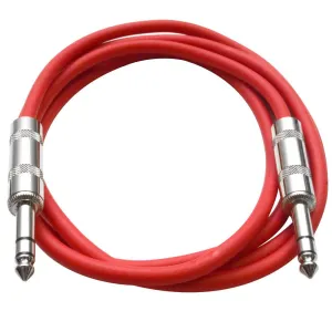 SATRX-6 - Red 6 Foot TRS Patch Cable