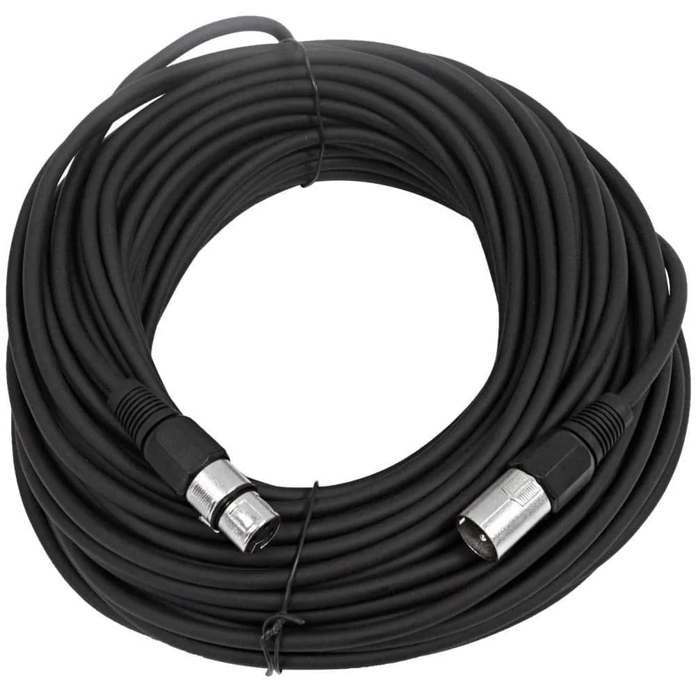 SAXLX-100 - Pair of Black 100 Foot XLR Microphone Cables