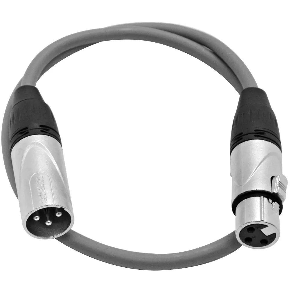 SAXLX-2 - 6 Pack of Gray 2 Foot XLR Patch Cables