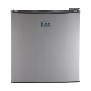 Silver Compact Refrigerator Energy Star Single Door, 1.7 Cu. Ft.