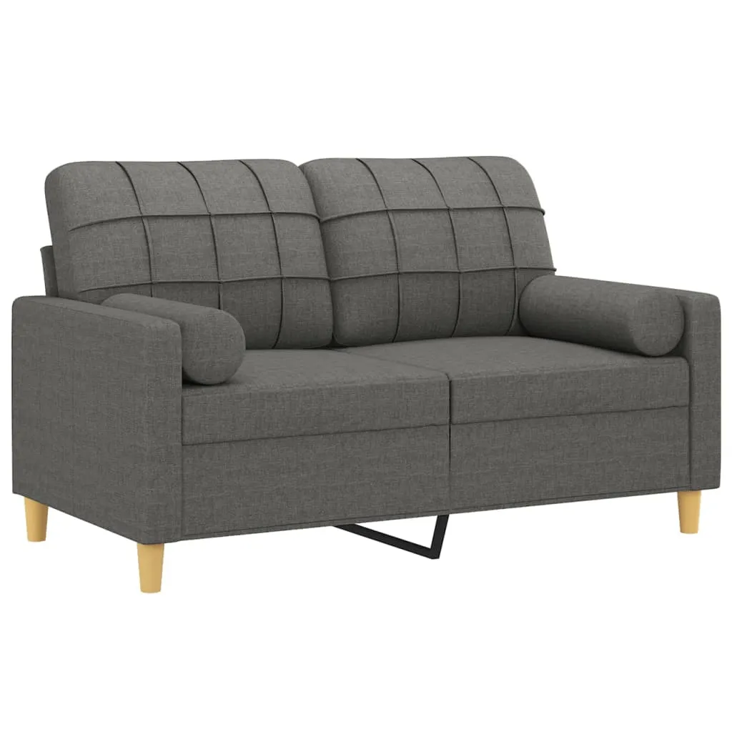 Sofa Accent Loveseat Couch Sofa Modern Settee with Throw Pillows Fabric