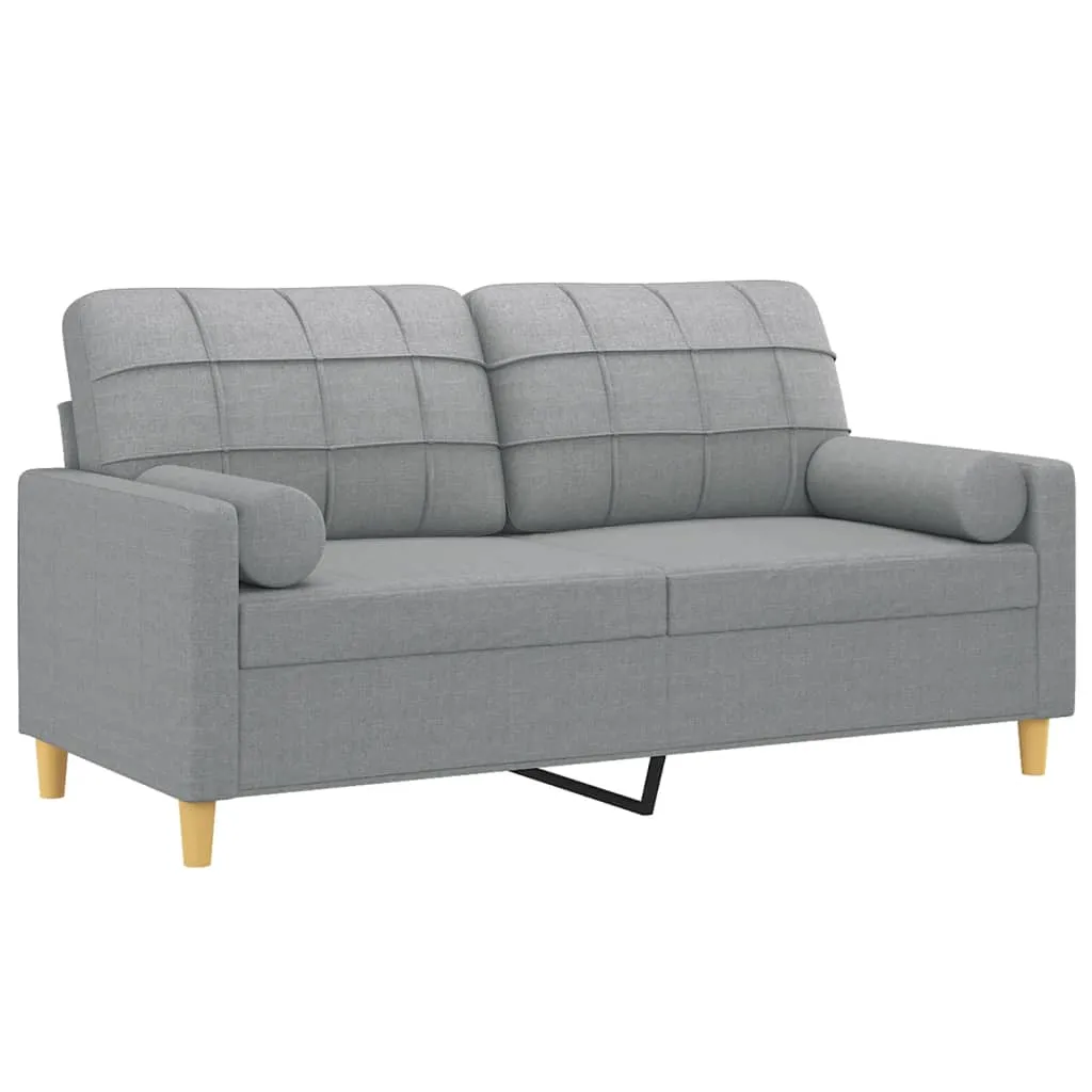 Sofa Accent Loveseat Couch Sofa Modern Settee with Throw Pillows Fabric