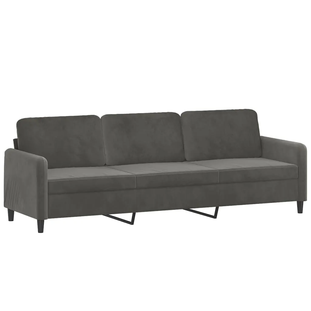 Sofa Sectional Couch with Pillows and Cushions for Living Room Velvet