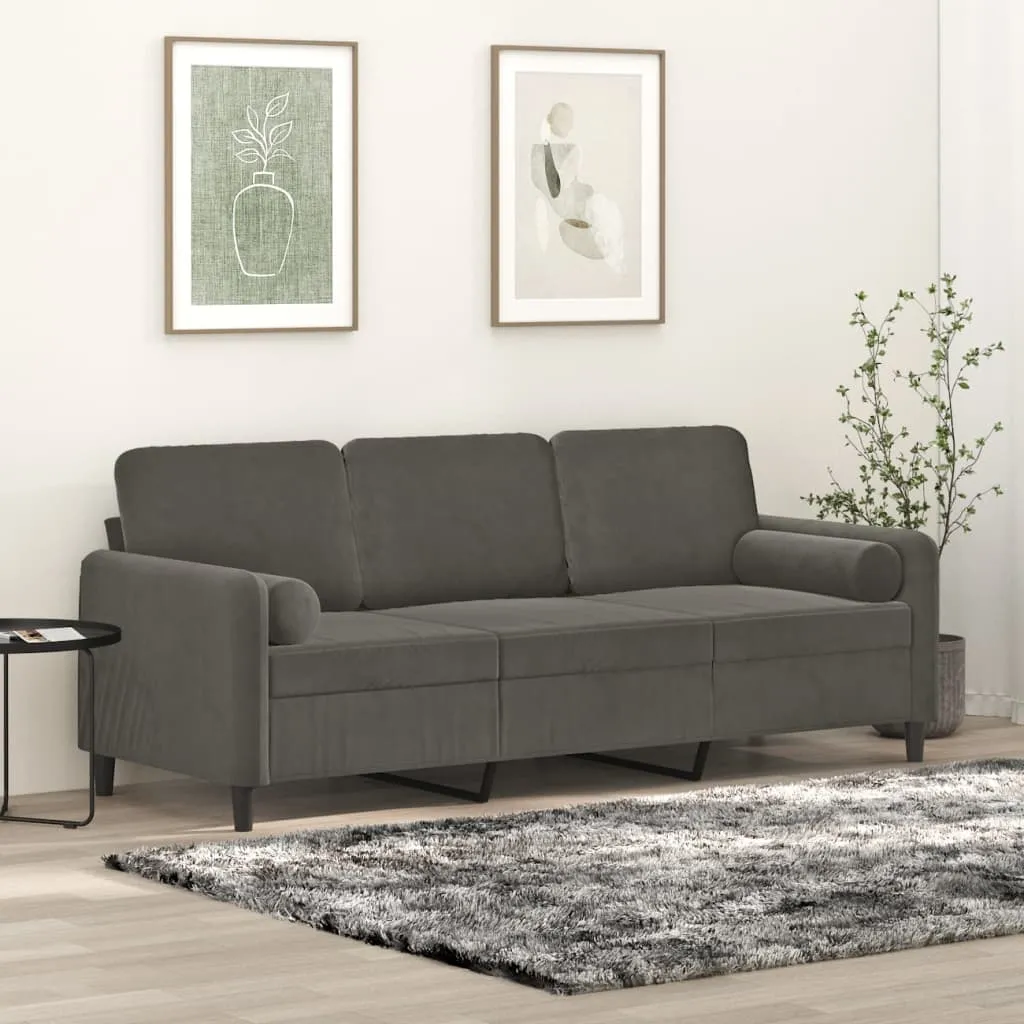 Sofa Sectional Couch with Pillows and Cushions for Living Room Velvet