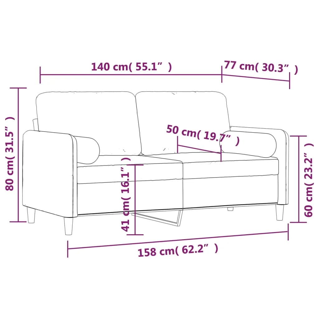 Sofa Sectional Couch with Pillows and Cushions for Living Room Velvet