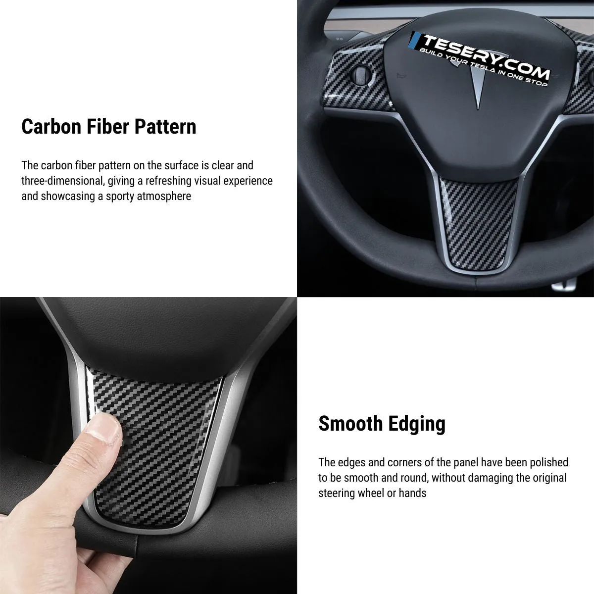 Steering Wheel Cover for Tesla Model 3 & Model Y 2017-2024