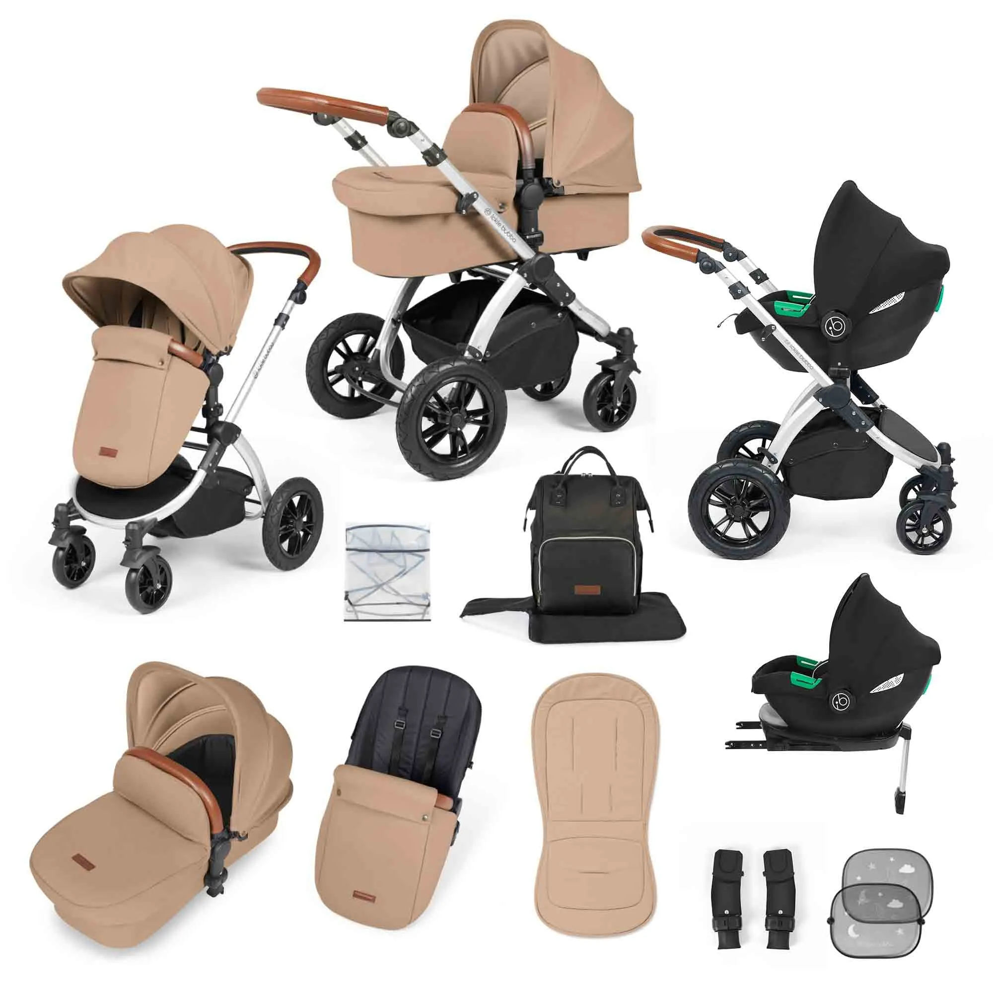 Stomp Luxe All in One Cirrus i-Size Travel System with ISOFIX Base