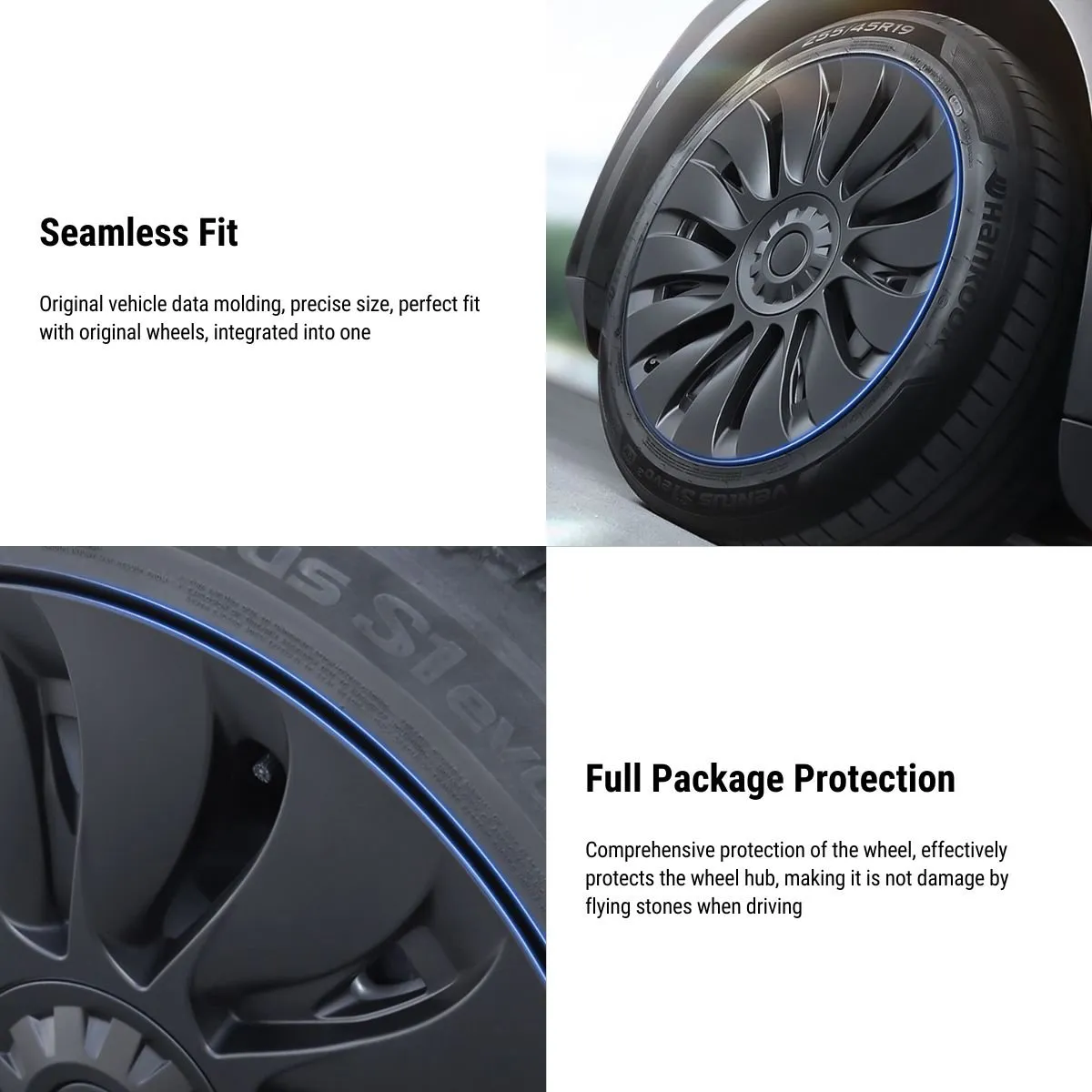 TESERY 19' 20' Uberturbine Wheel Covers  For Tesla Model Y