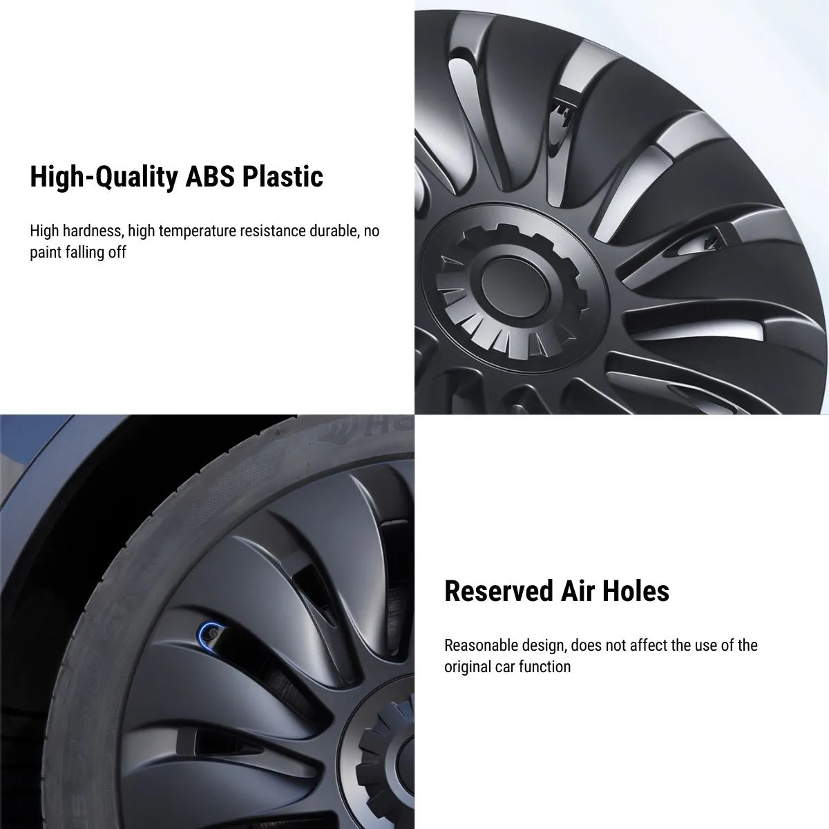 TESERY 19' 20' Uberturbine Wheel Covers  For Tesla Model Y