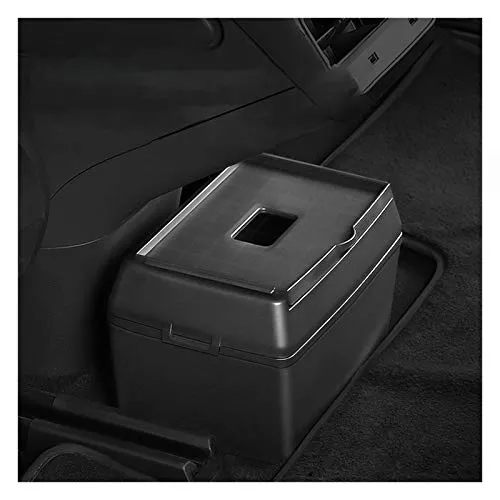 Tesla Model 3 Accessories Car Center Console Drawer Storage Box Tesla Storage Box Rear Center Console Storage Box Backseat Center Organizer Container Trash Can for Tesla Auto Accessory