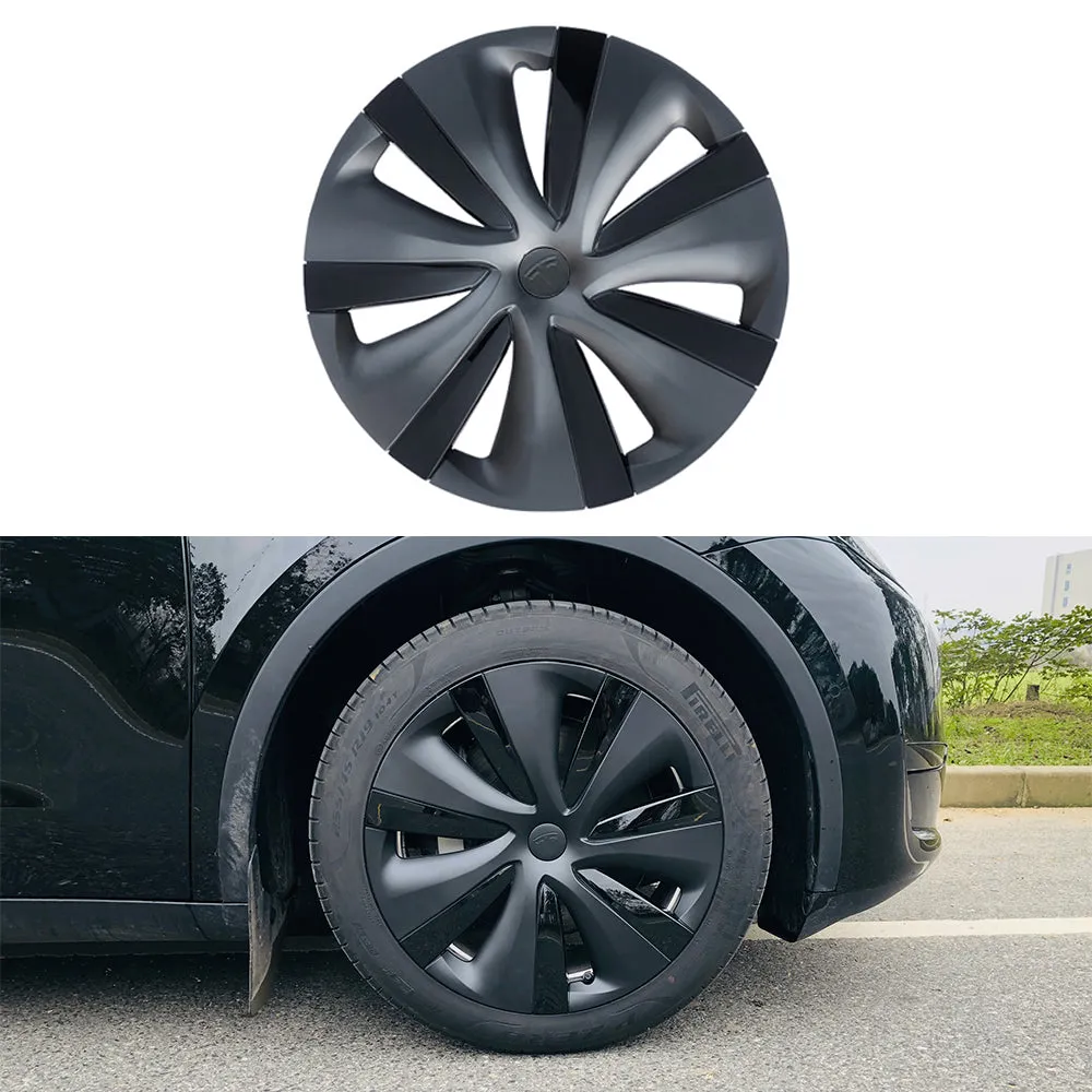 Tesla Model Y Gemini Wheel Covers 19 inch Sport Model S Version Wheel Cap 4PCS Matte