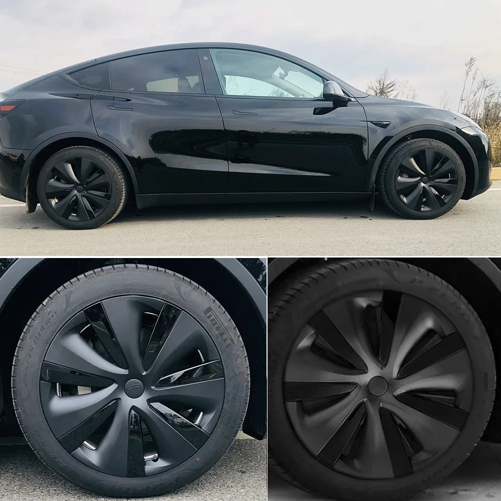 Tesla Model Y Gemini Wheel Covers 19 inch Sport Model S Version Wheel Cap 4PCS Matte