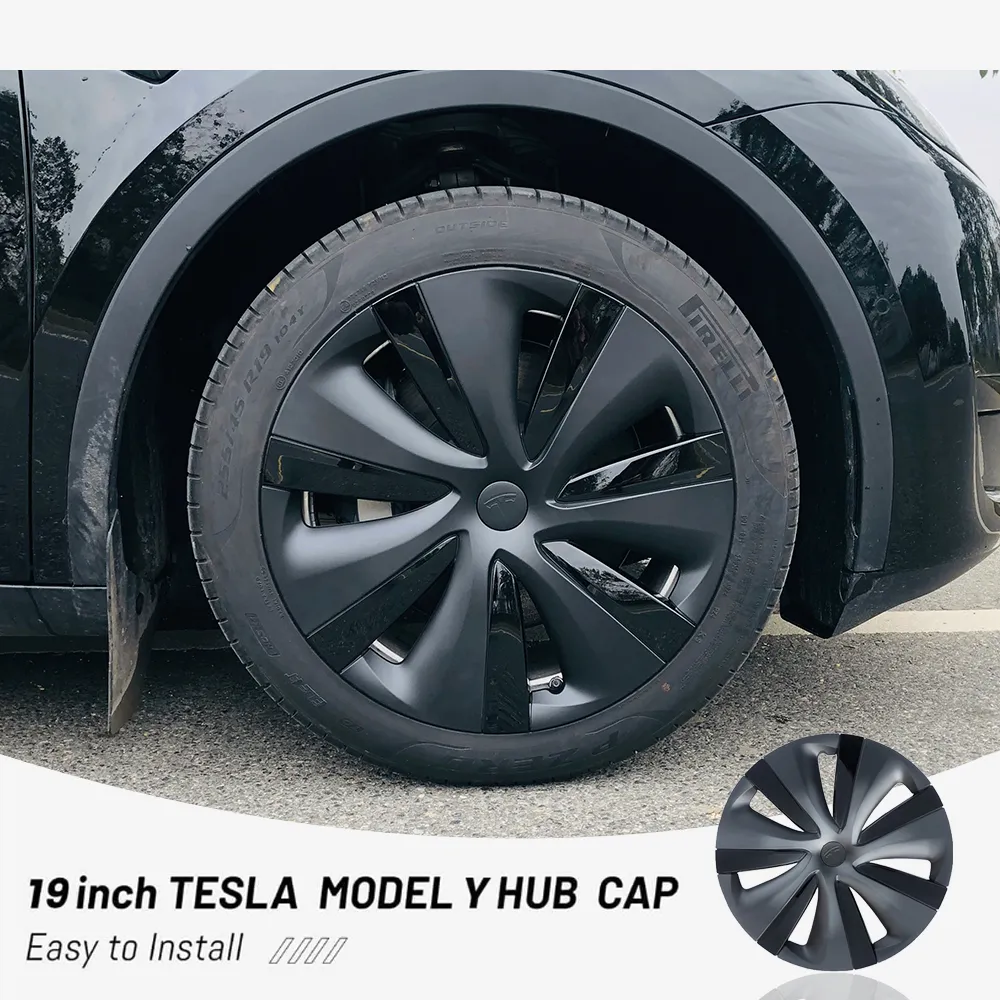 Tesla Model Y Gemini Wheel Covers 19 inch Sport Model S Version Wheel Cap 4PCS Matte