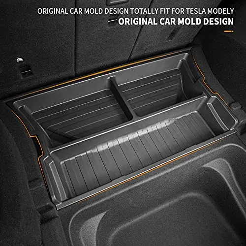 Tesla Model Y Trunk Storage Box All Weather Tray Rear Upper Trunk Organizers For Tesla Model Y 2021 Accessories (Rear Trunk Inner Storage Box)