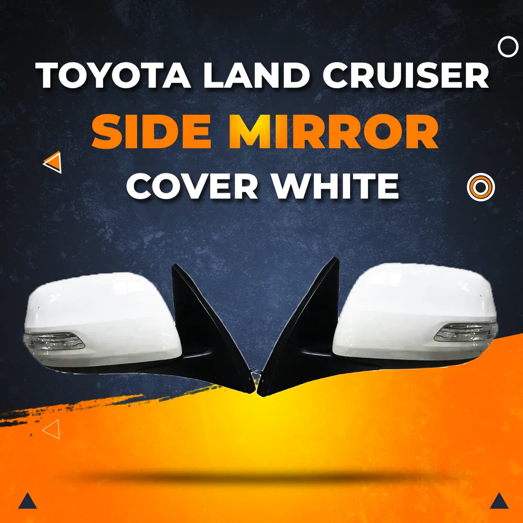 Toyota Land Cruiser Side Mirror Cover White - Model 2008-2012