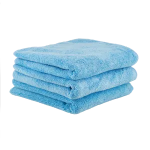 Ultrafine Microfiber Towels, Blue (15"X15"; 3 Pack)