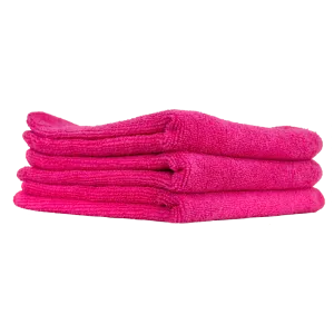 Ultrafine Microfiber Towels, Pink (15"X15"; 3 Pack)