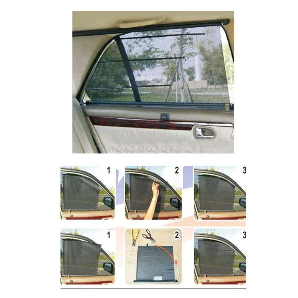 Universal Customized Style Railing Shades - K52 - Auto Window Curtains | Retractable Shades | Side Sun Shade