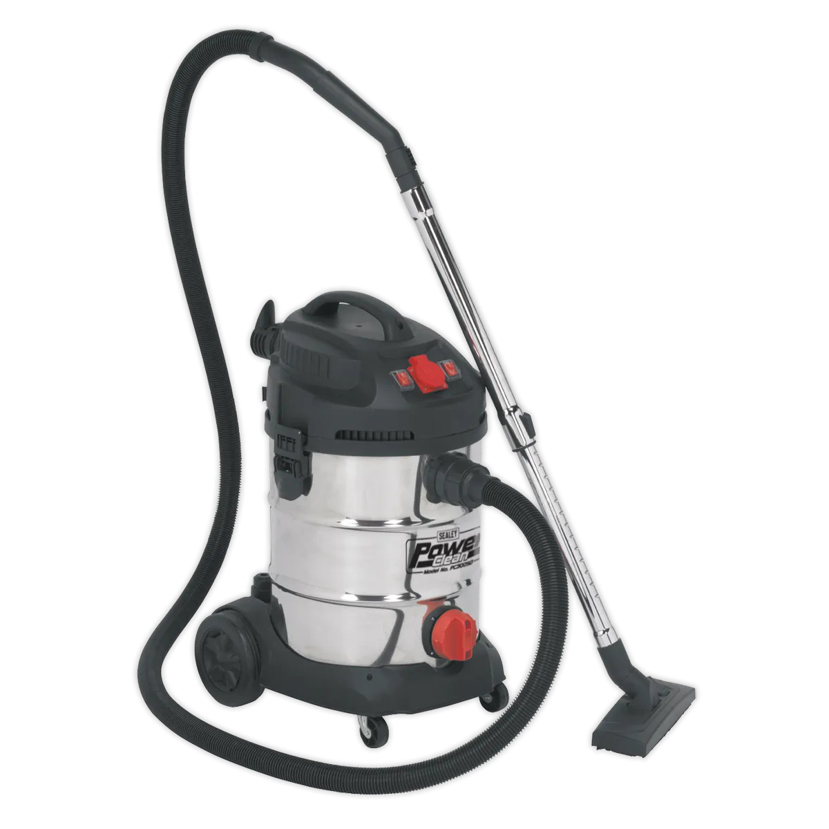 Vacuum Cleaner Industrial 30L 1400W/230V Stainless Drum Auto Start