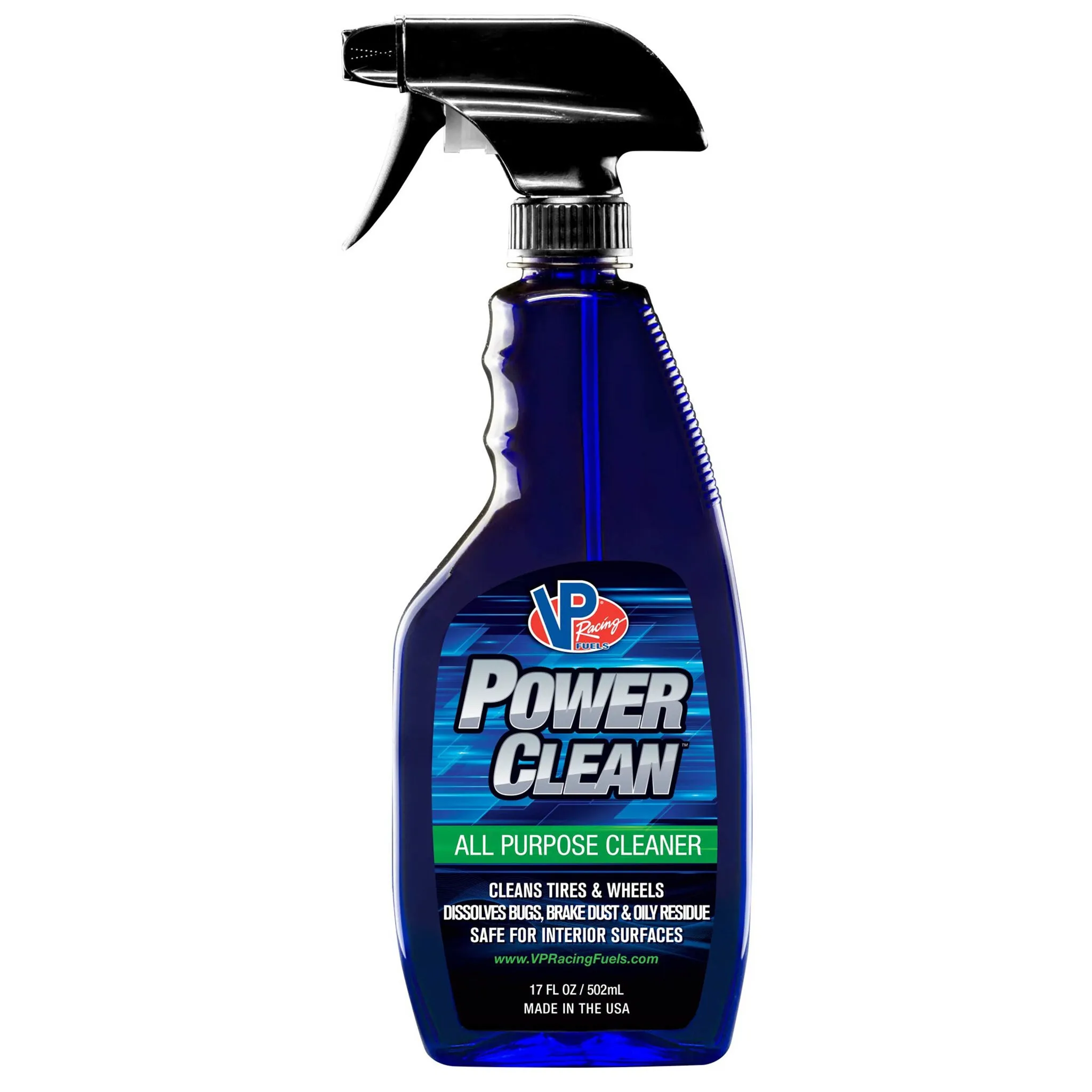 VP Racing Power Clean Wheel Cleaner - Wheel And Tire Cleaner - 17 oz Spray Bottle