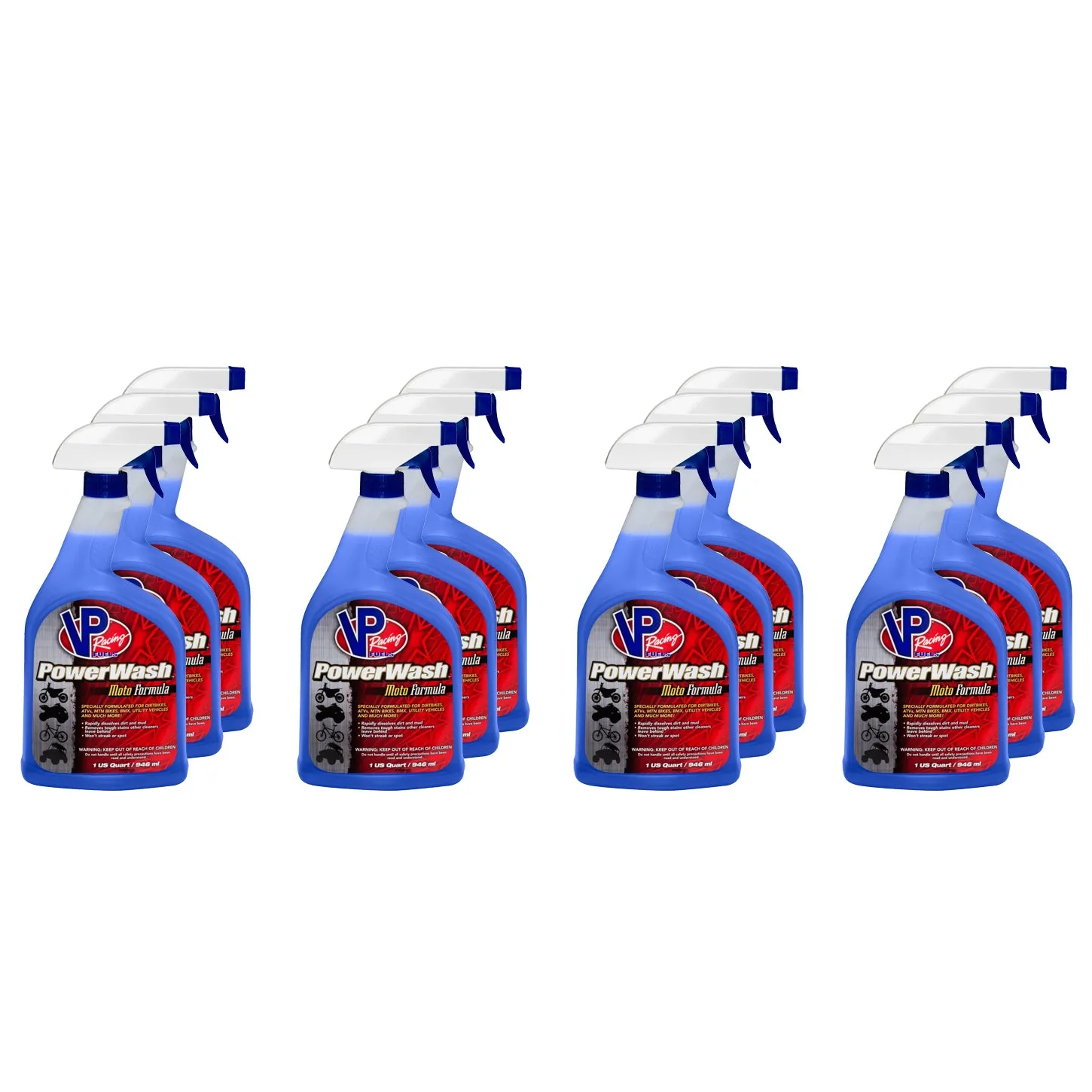 VP Racing PowerWash Car Wash Soap - Concentrate - 1 qt Spray Bottle - (Set of 12)